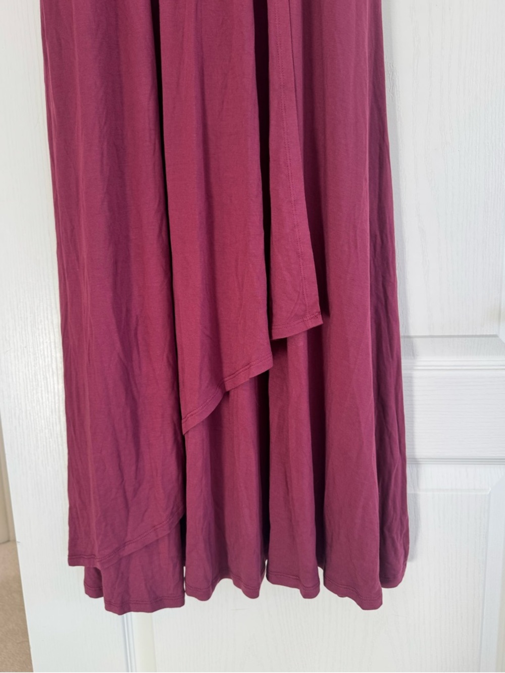 Soma dark red plum Maxi Dress built in bra and pockets NWT serenity small S - Picture 8 of 12